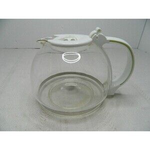 White Replacement Carafe for 4-5 Cup Coffee Maker Unbranded 4" Tall
